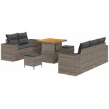 8 Vrtna sedežna garnitura 8 pcs Siva poli ratan, (5000153814) Cene