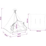  Kućica za ljubimce s jastukom Bijela 60 x 60 x 70 cm Poliester | shoptok.hr