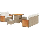  Sjedeća garnitura za vrt 8 kom. 8-Broj sjedala Bež i krema 80 x 80 x 71 cm | shoptok.hr