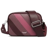 Vuch Crossbody torba Massimo Striped Dark Wine, 16 x 23 cm | shoptok.hr