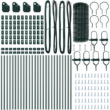 Euro Ograda s 13 Stupova 0.4x50 m Galvanizirani Čelik Zelena | shoptok.hr