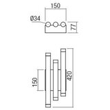  Redo 01-2038 - LED zidno svetlo MADISON 6xLED/4W/230V crna | Eponuda.com