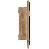  Ogledalo hrast artisan 80 x 37 cm Staklo i inženjerski drvo | Eponuda.com
