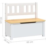 vidaXL 4-delni komplet otroške mize in stolov bel in bež MDF | Shoptok.si
