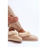 Boto Women's Slippers With Faux Fur Light Beige Lanoze | shoptok.hr