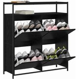  Ormar za cipele Crni hrast 100 x 34 x 112 cm Konstruirano drvo | shoptok.hr