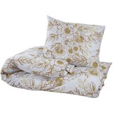  Set posteljine za poplun bijelo-smeđi 155 x 220 cm pamučni | shoptok.hr