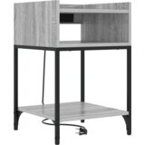 vidaXL Nočna omarica Siva sonoma 40 x 40 x 61 cm Konstruiran les | Shoptok.si