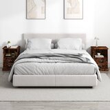  Noćni ormarići 2 kom boja dimljenog hrasta 43x36x60 cm | Eponuda.com