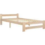 The Living Store Posteljni okvir iz trdne borovine 100x200 cm - Posteljni Okvir, (21527038) | Shoptok.si