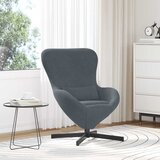  Jajolika fotelja Tamno siva 63 x 73 x 90 cm Baršun | shoptok.hr