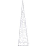  Akrilni ukrasni stožac s LED svjetlima hladni bijeli 60 cm | shoptok.hr