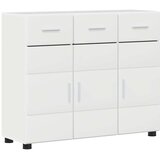  Kreveta s policom FLORIN Visoki sjaj bijela 88,5 x 30,5 x 73 cm | shoptok.hr