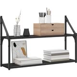  Polica na zidu Zidna montaža Crni hrast 80 x 21 x 51 cm | Eponuda.com