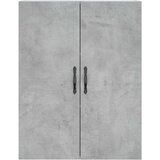 vidaXL Visoka komoda siva betona 69 5x34x180 cm od konstruiranog drva | shoptok.hr