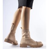 Gemre Brown sock boots with rhinestones Vail | ePonuda.com