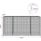  Gabion s žicom debljine 3,5 mm i mrežom 5x5 cm 400x50x200 cm Slike