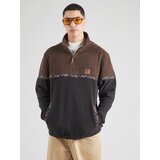Iriedaily Pulover 'Monte Noe' modra / temno rjava / črna | Shoptok.si