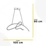 ONLI led luster na sajli sign LED/42W/230V 4000K zlatna | Eponuda.com