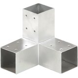  Spojnici za stupove u Y-obliku 4 kom pocinčani metal 71 x 71 mm | shoptok.hr