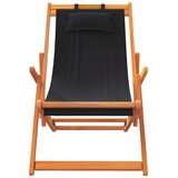  Sklopive stolice za plažu od tkanine 2 kom crne | Eponuda.com