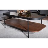 Molarem Home stolić PRIMA A - jantarno kaljeno staklo + MDF + prirodni furnir | shoptok.hr