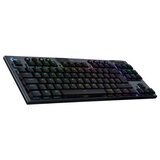 Logitech GAMING brezžična tipkovnica G915 x Lightspeed TKL, GL Clicky, črna | Shoptok.si