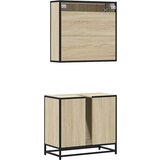 vidaXL 2-dijelni set kupaonskog namještaja boja hrasta sonome drveni | shoptok.hr