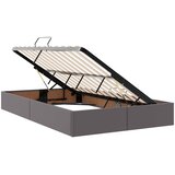 Krevet s madracem i skladištem Siva 120 x 190 cm Lažna koža | shoptok.hr