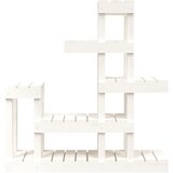  Stalak za biljke bijeli 92 x 25 x 97 cm od masivne borovine | shoptok.hr