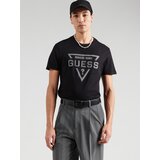 Guess Majica srebrno-siva / črna | Shoptok.si