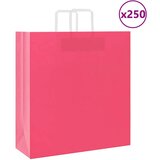  Papirnate vrećice 250 kom s ručkama ružičaste 45x17x48 cm | shoptok.hr