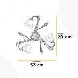  ONLI - Stropna svetiljka LUCREZIA 3xE14/6W/230V bronzana | Eponuda.com