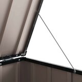  Škatla za shranjevanje v vrtu Črna 101,5 x 57 x 100,5 cm Jeklo, (5000143468) | Shoptok.si
