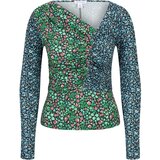 Warehouse Majica modra / nočno modra / svetlo zelena / pastelno rdeča | Shoptok.si