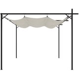  Pergola s pomičnim krovom krem 295 x 292 x 230 cm | shoptok.hr