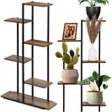  Crni metalni stalak za cvijeće 60 x 20 x 113 cm Cijene