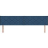 vidaXL vzglavje Modro Tkanina, Les 200 cm x 40 cm Tkaninsko vzglavje, (22053262) | Shoptok.si