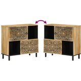 vidaXL Bočni ormarić 80 x 33 x 75 cm od masivnog drva manga | shoptok.hr