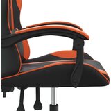 vidaXL Vrtljiv gaming stol črno in oranžno umetno usnje, (20699341) | Shoptok.si