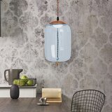 Toolight Plava Stropna Viseća Staklena LED Svjetiljka APP443-CP | shoptok.hr