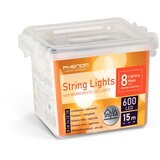 Phenom 59770W – Božićne LED lampice zavjesa 15 m, 600 LED, toplo bijele, 8 programa, timer, IP44, prozirni kabel | shoptok.hr