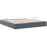  Krevet s od storage s uzglavljem Tamno siva 180 x 200 cm Baršun | shoptok.hr