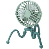 Venisymlis Mini Ročni Usb Ventilator S Prilagodljivim Stojalom (Zelen), Primeren Za Notranjo In Zunanjo Uporabo, (22070375) | Shoptok.si