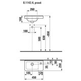 Jika Cubito Umivaonik 25X45 sa rupom SA DESNE STRANE | Eponuda.com