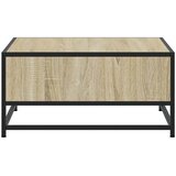  Stolić za kavu boja hrasta sonome 60,5x60,5x30 cm drvo i metala | shoptok.hr