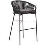 Kave Home Crne željezne barske stolice u setu 4 kom (visine sjedala 80 cm) Yanet – | shoptok.hr