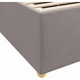  Konstrukcija postelje z vzmetnico Taupe 180 x 200 cm blago | Shoptok.si