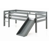 Vipack sivi dječji podignuti krevet s toboganom Pino, 90 x 200 cm Cijene