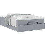 vidaXL okvir za krevet s madraca svjetlosivi 120x190 cm od tkanine | shoptok.hr